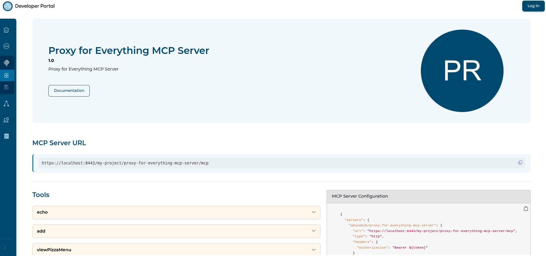 Published Everything MCP Server Proxy in MCP Hub