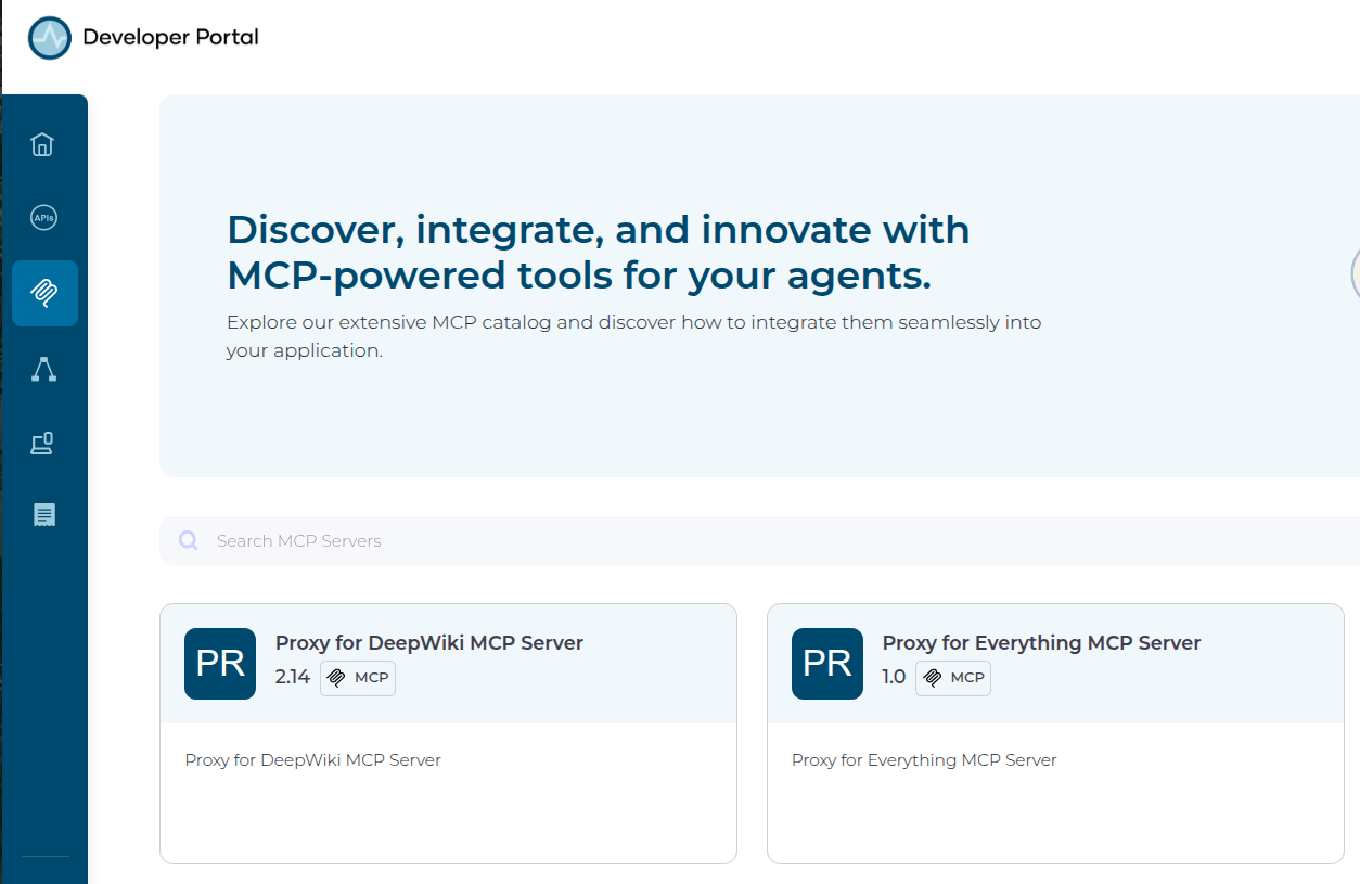Published MCP Proxies in MCP Hub