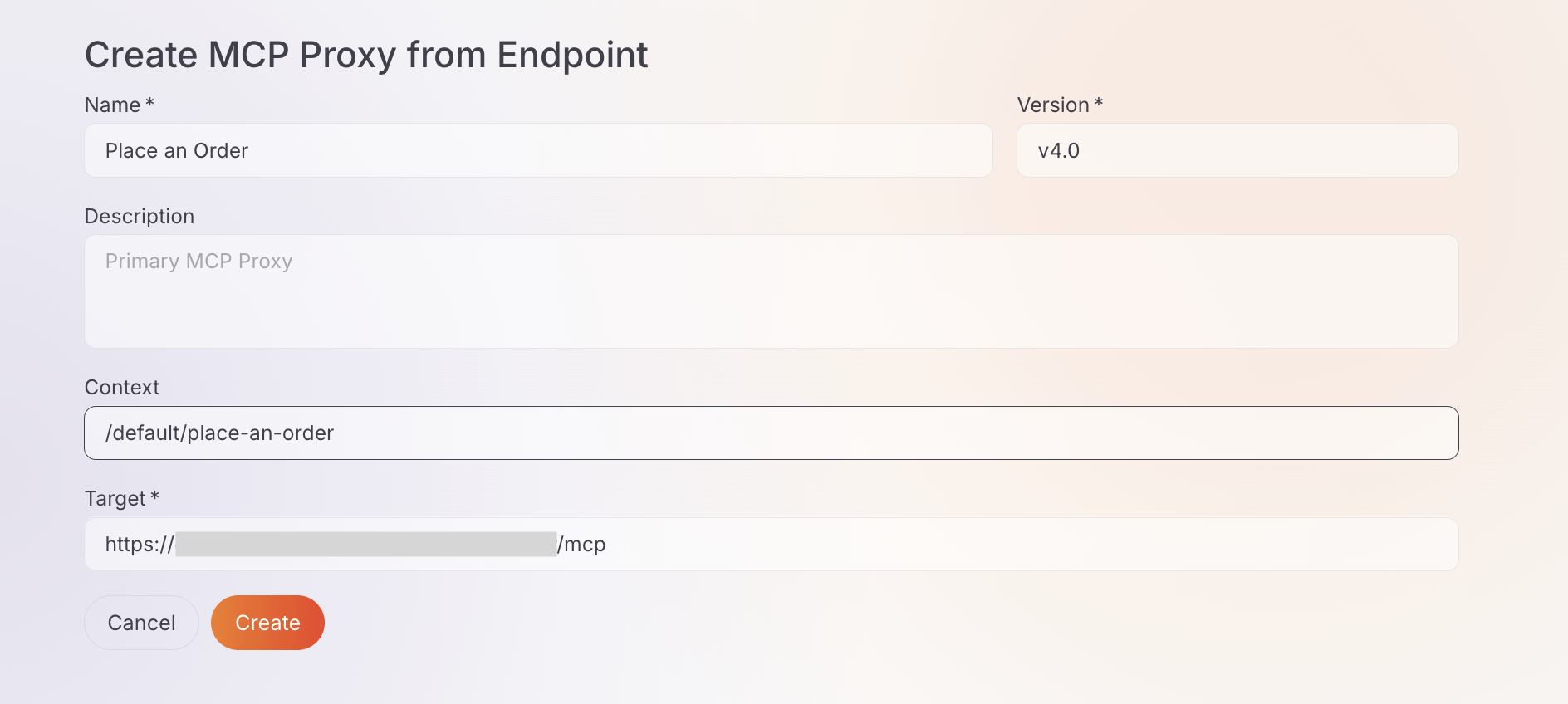 Create MCP proxy with Configurations