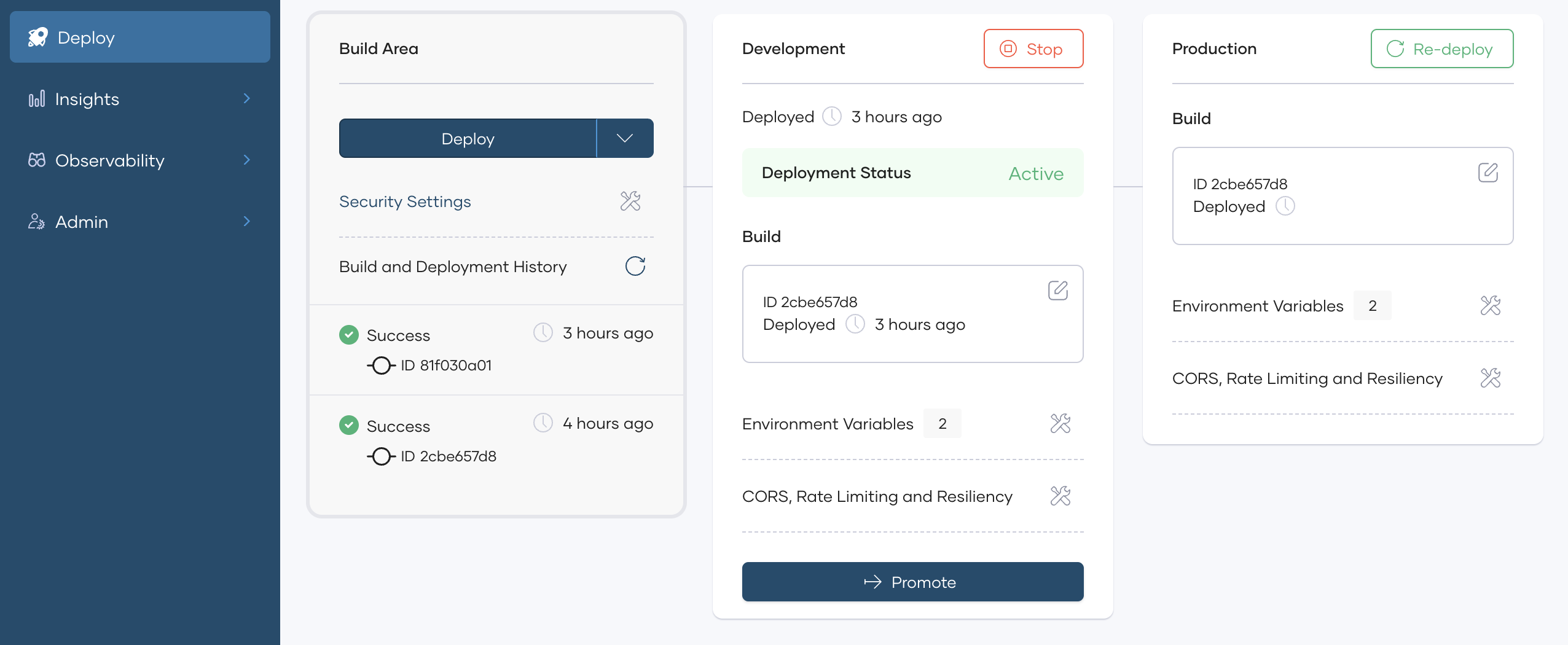 WebSocket API proxy deployment status Active