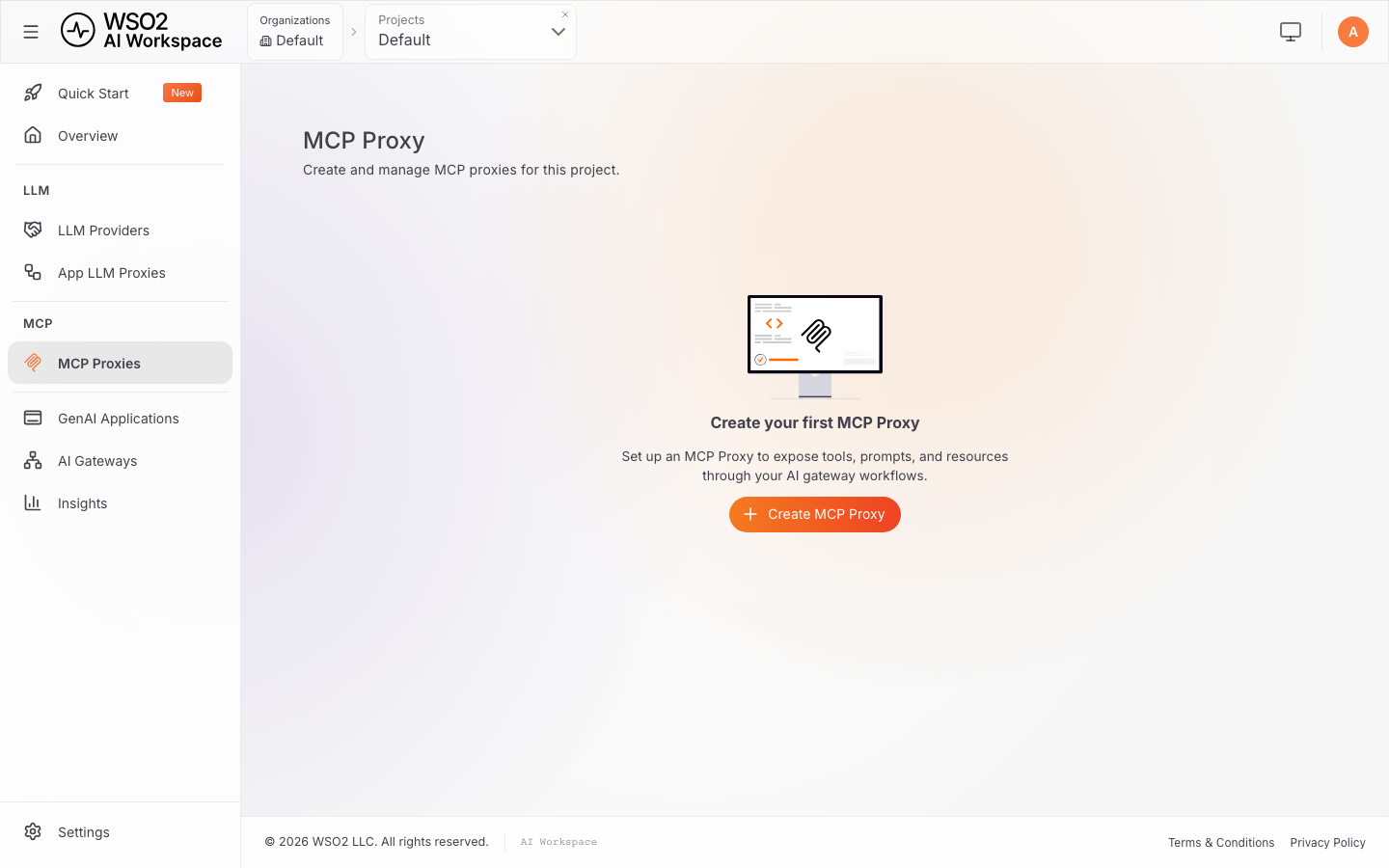 Empty MCP Proxy list