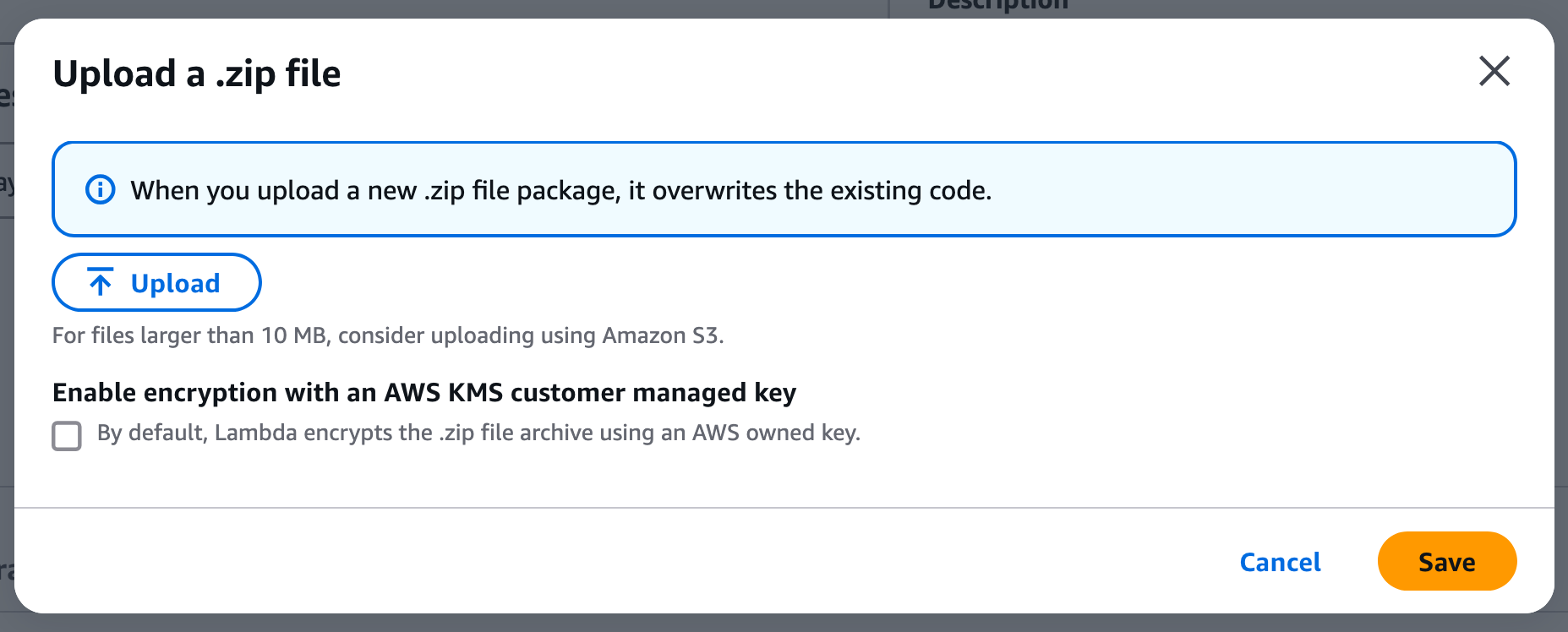 AWS Upload Source Code
