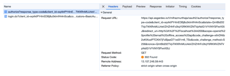 OIDC request