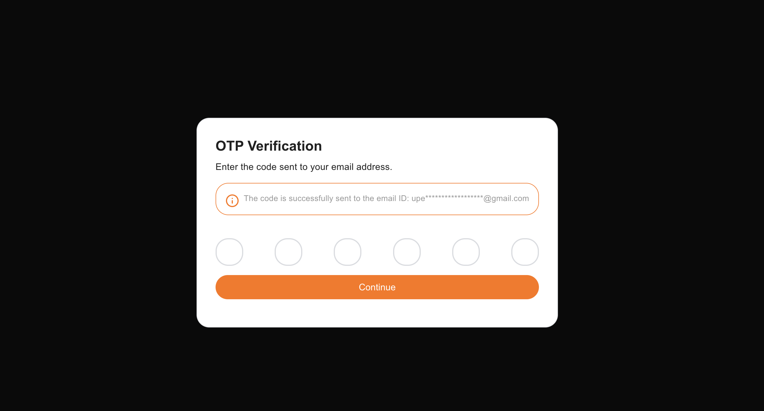 Email OTP Page