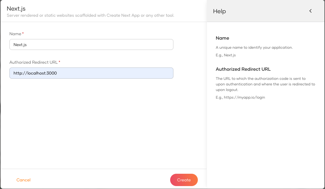 Register a new application