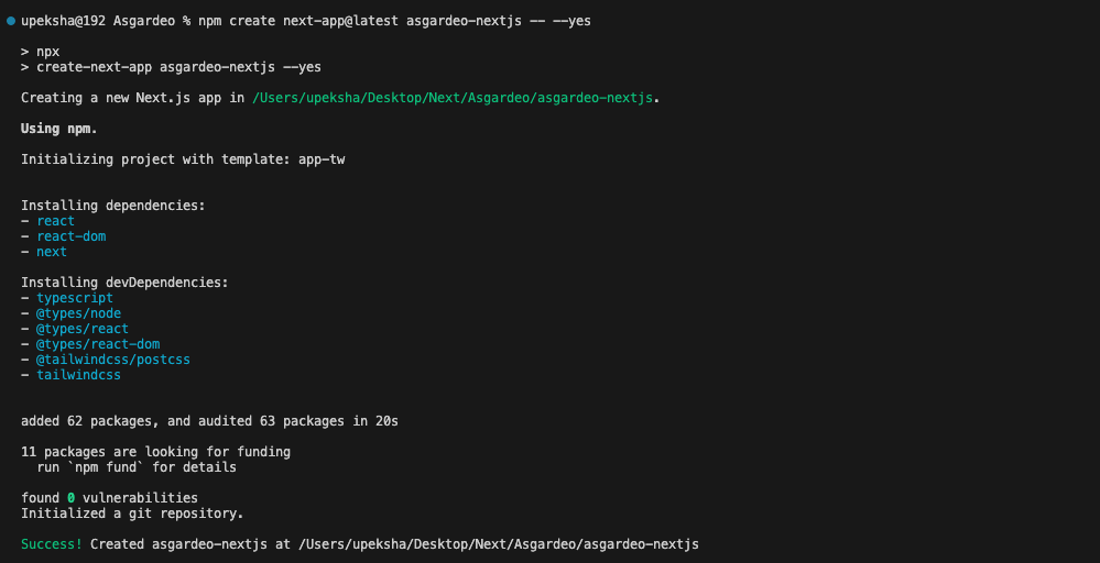 Create Next.js app