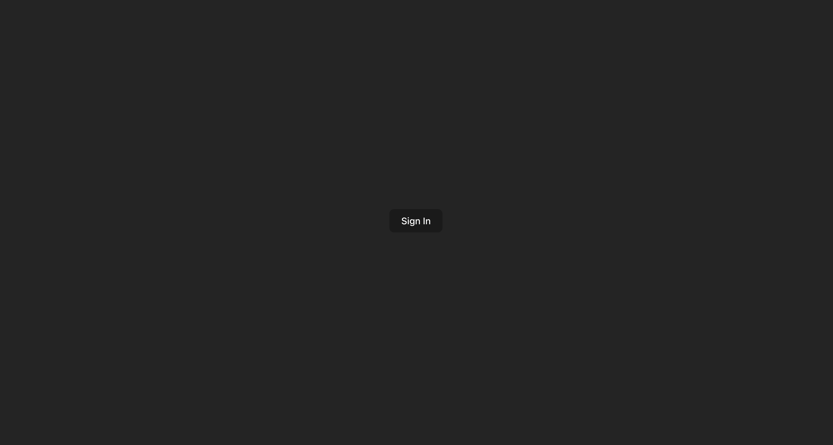Login screen