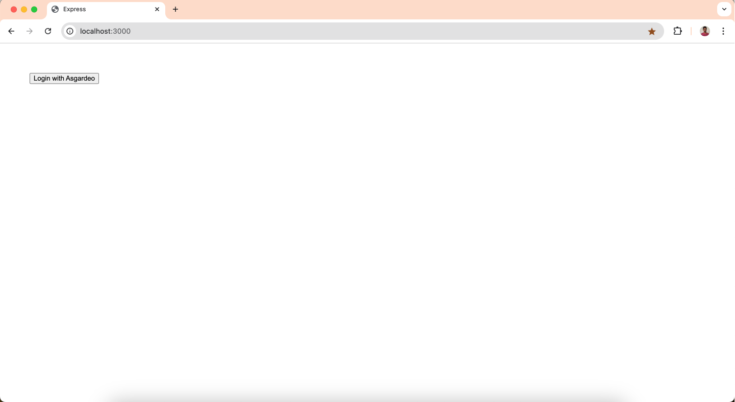 Login page