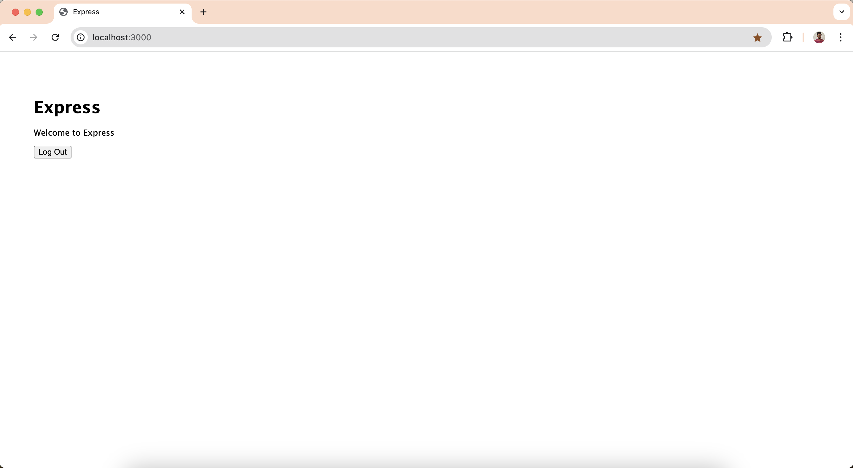 Logout page
