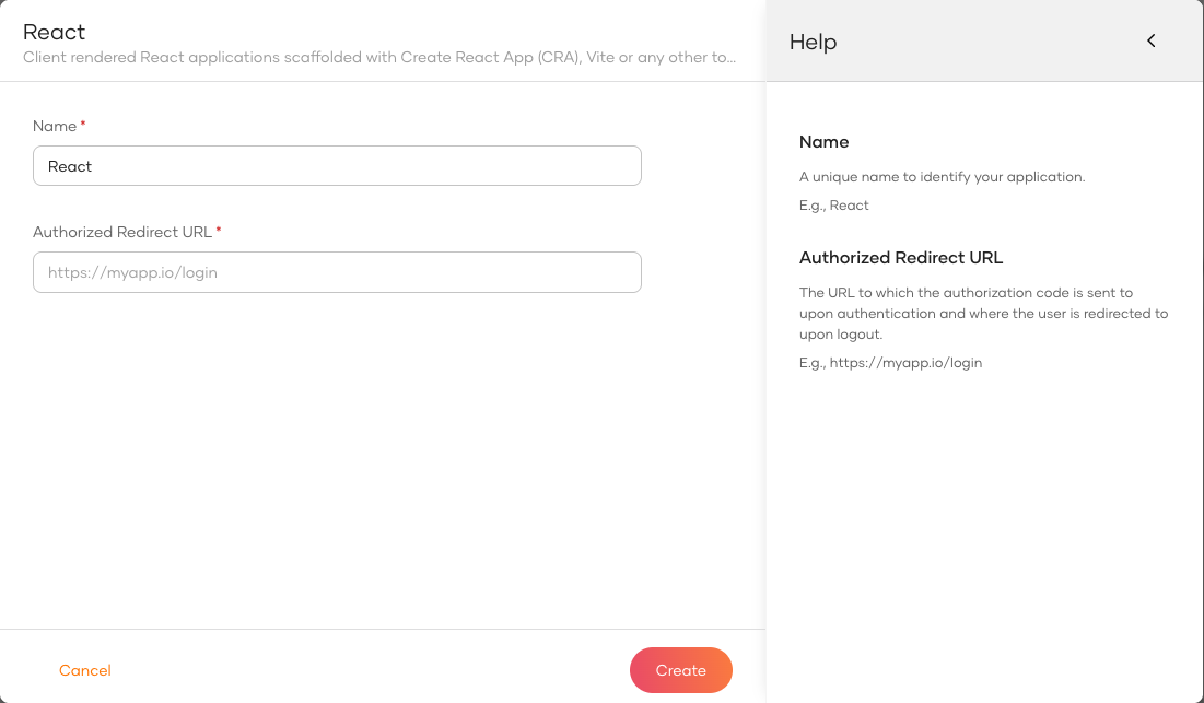 Register a new application
