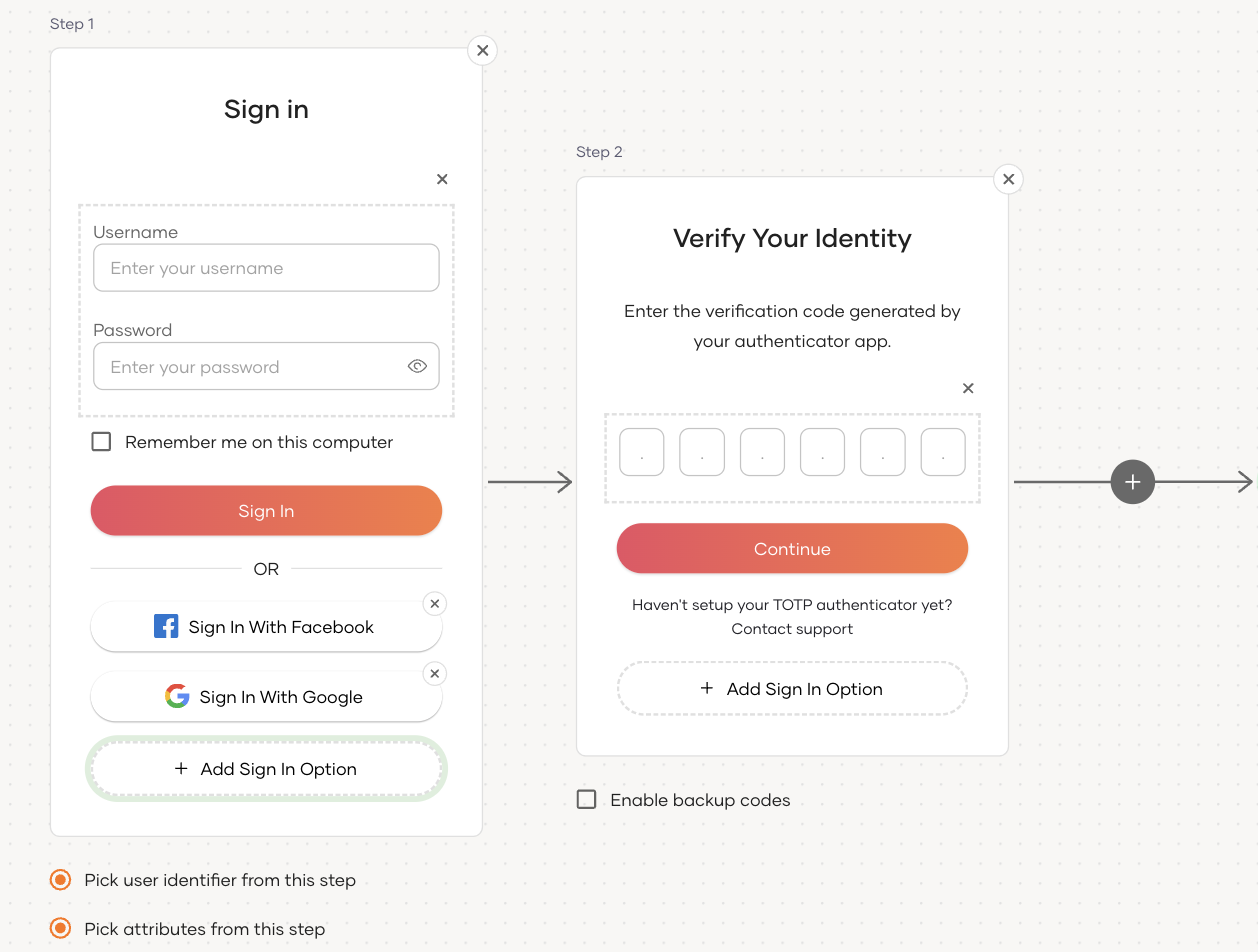 Add login flow