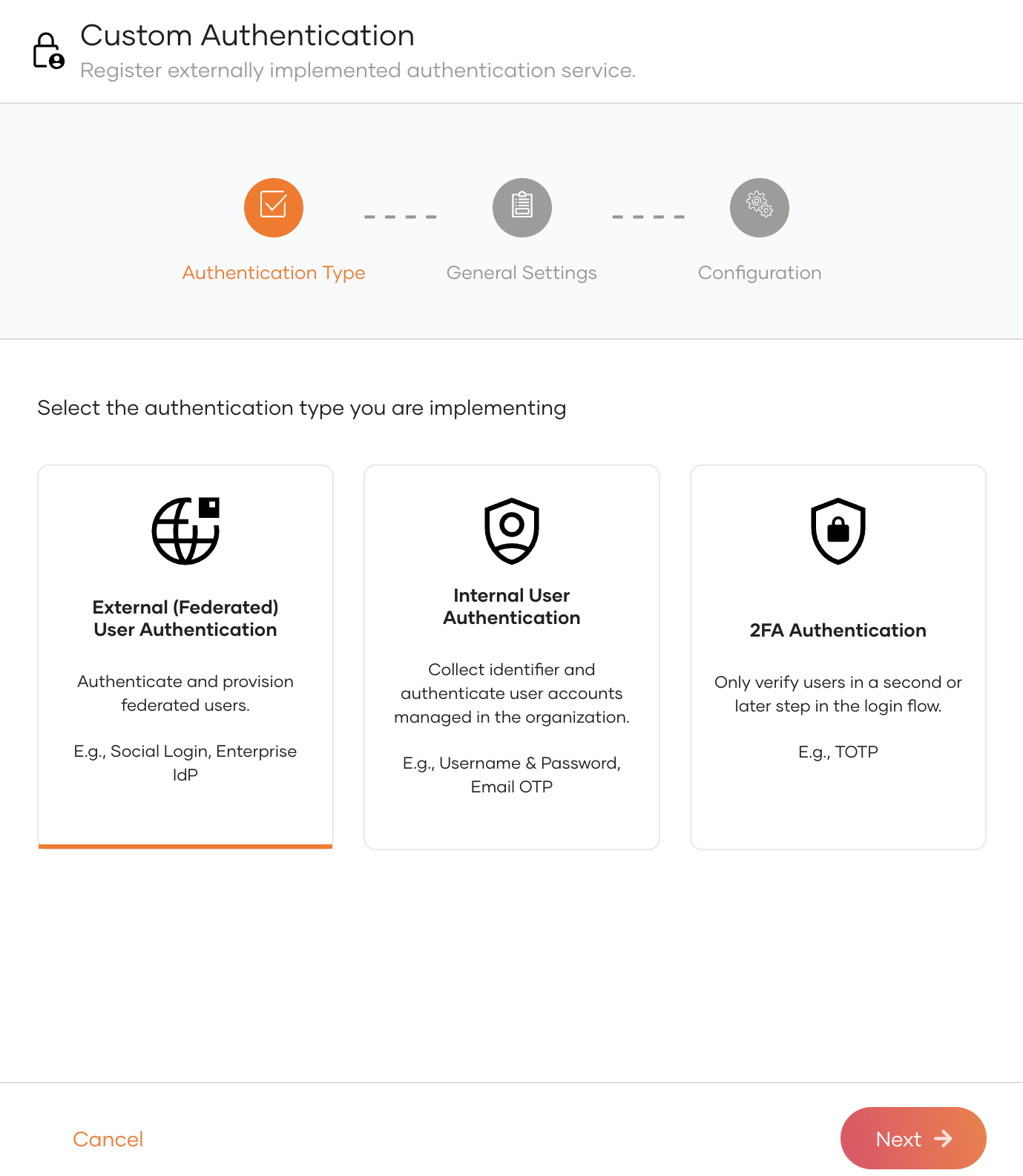 select-custom-authenticator-type-in-ui