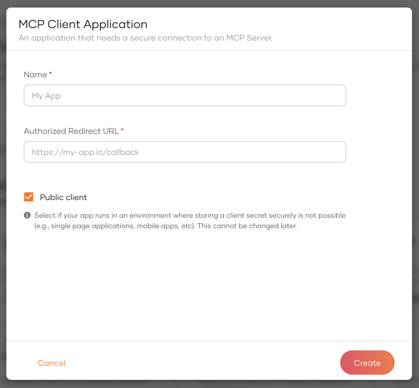 Create an MCP client application