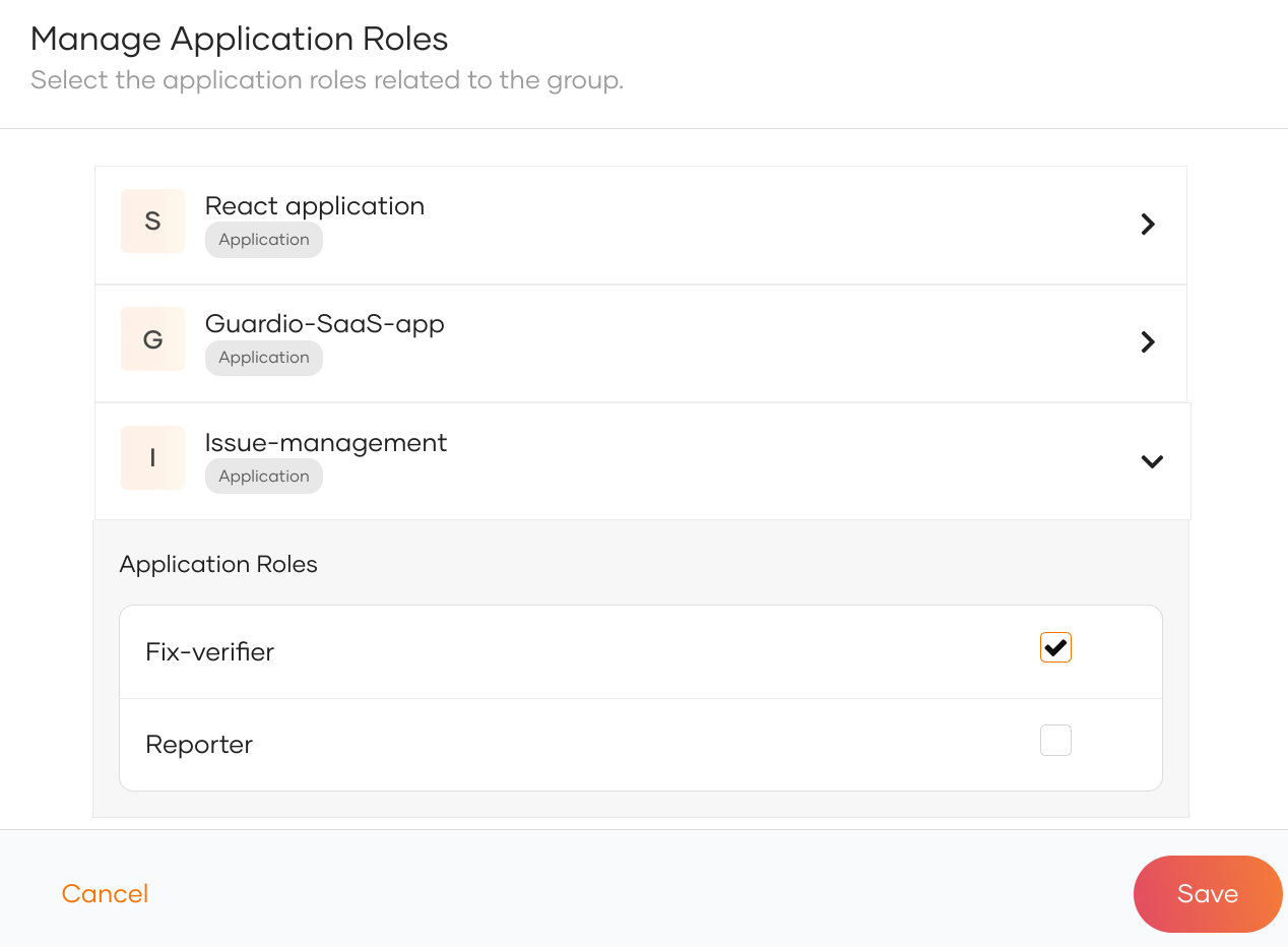 Assign groups to app roles