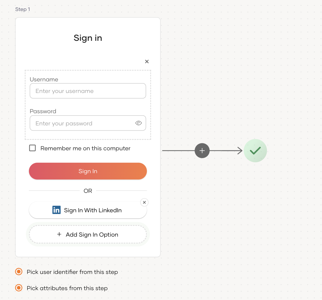 add LinkedIn login in Asgardeo using the Visual Editor
