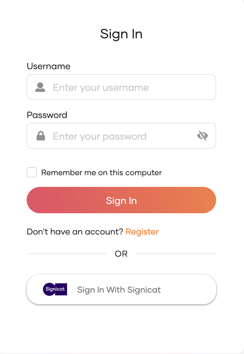 Login with Signicat