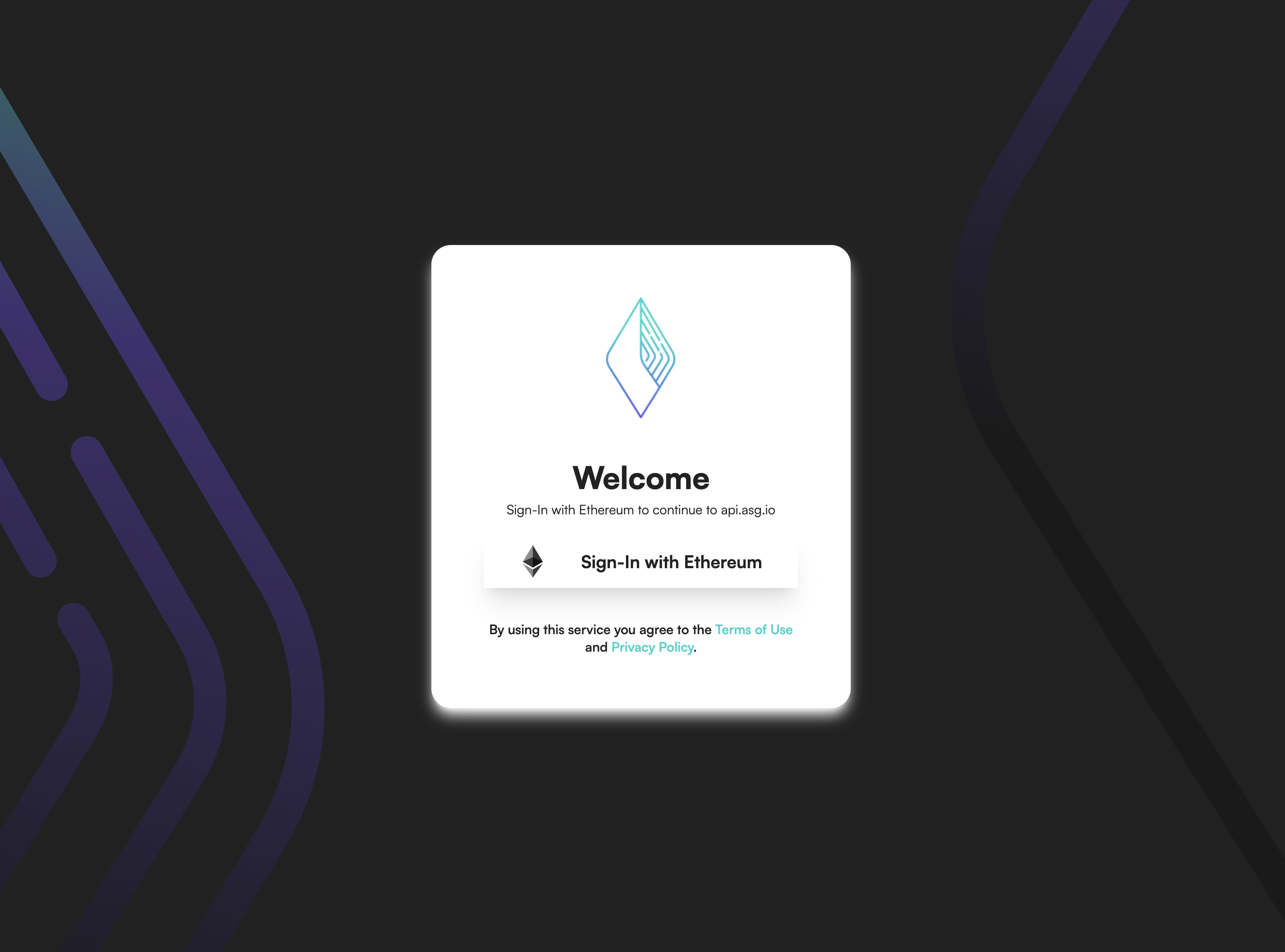 Sign-In With Ethereum's Login Interface