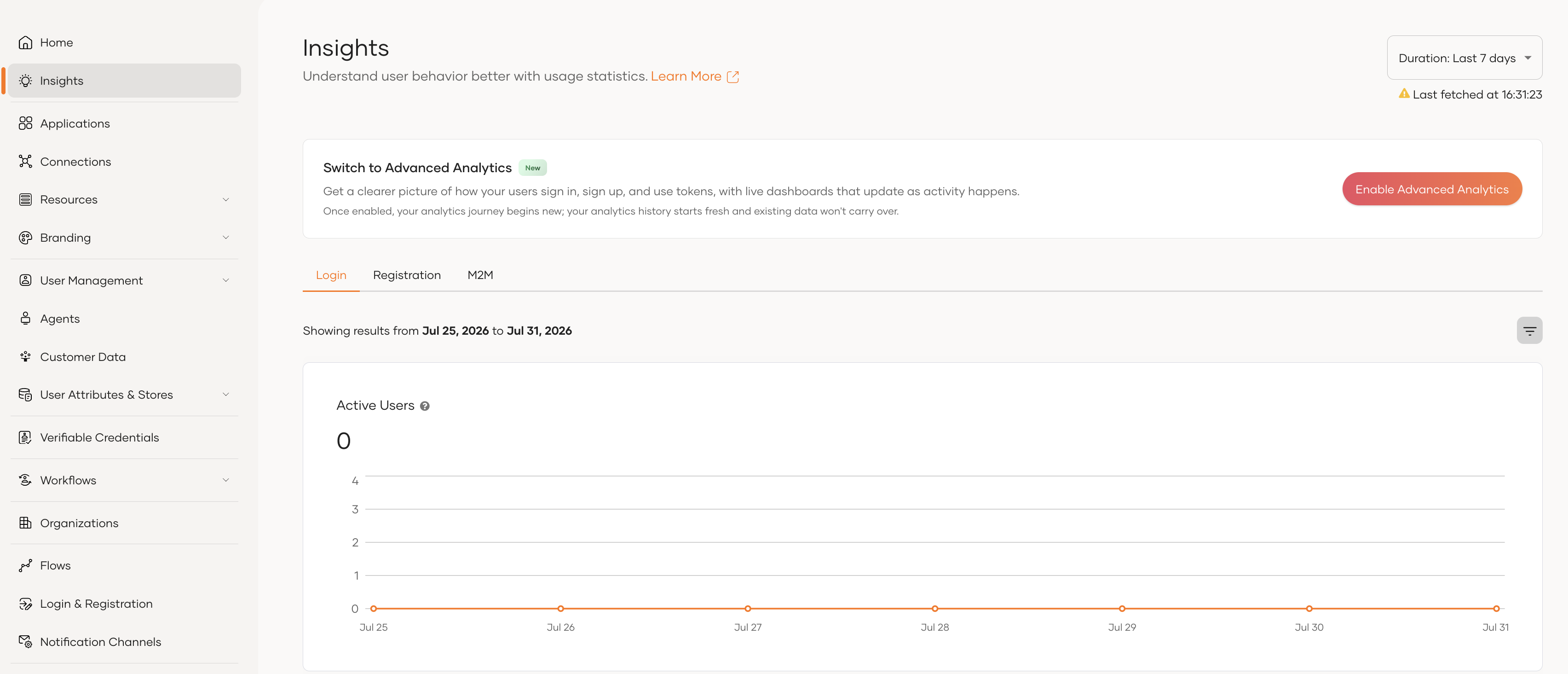 The Switch to Advanced Analytics banner