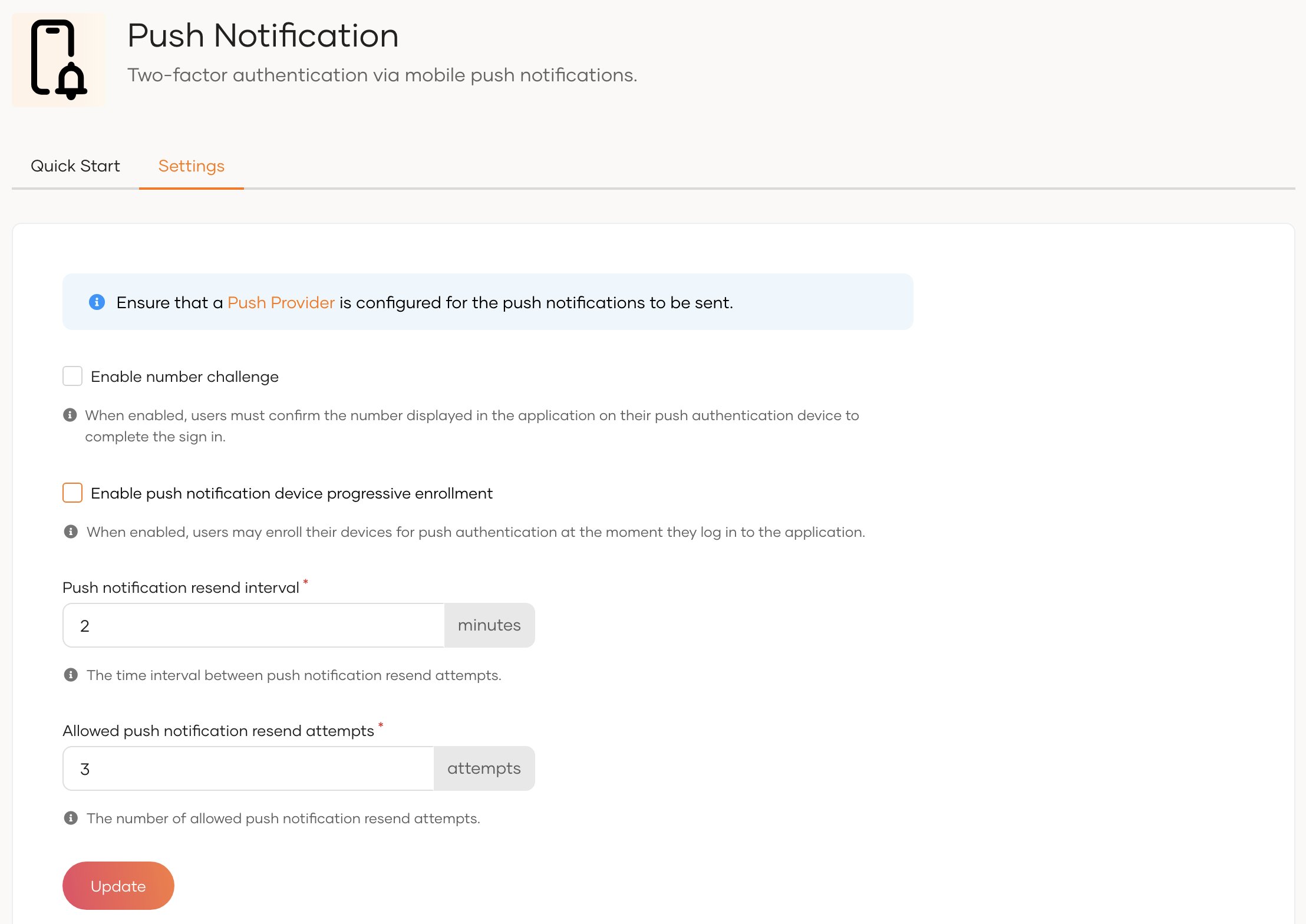 Setup Push Notifications in Asgardeo