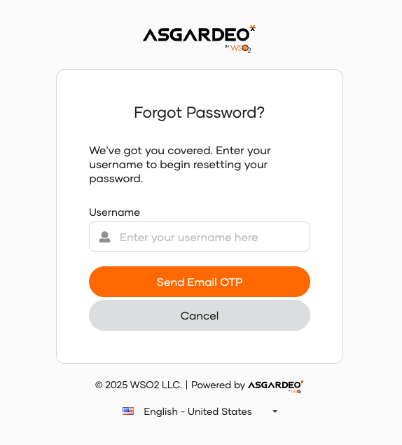 Forgot your password