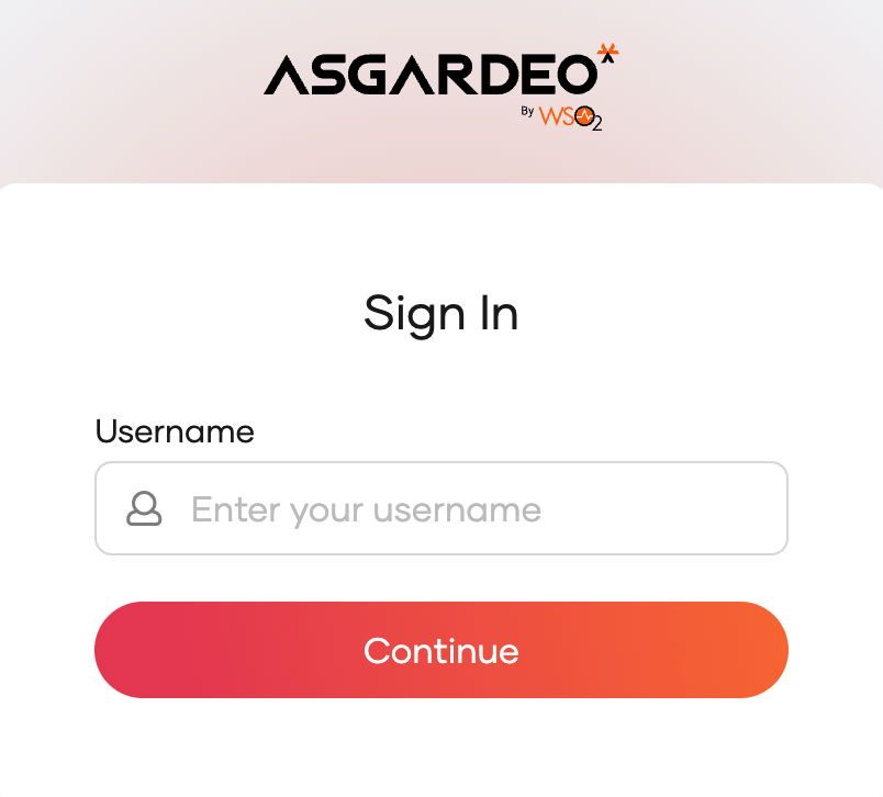 Sign In magic link in Asgardeo