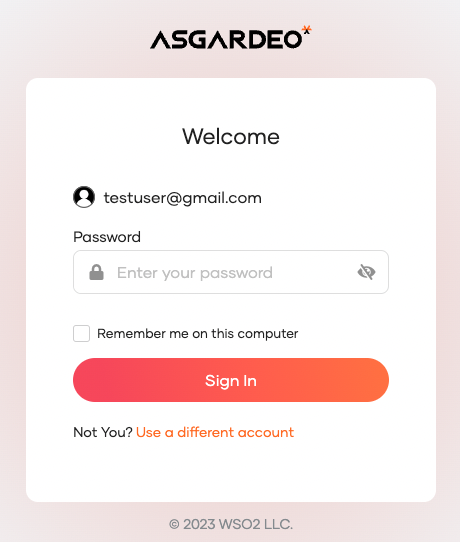 Push Notification Password Verification