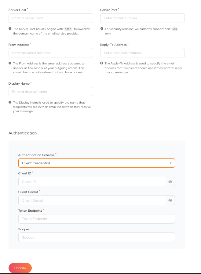 Configure Email Provider