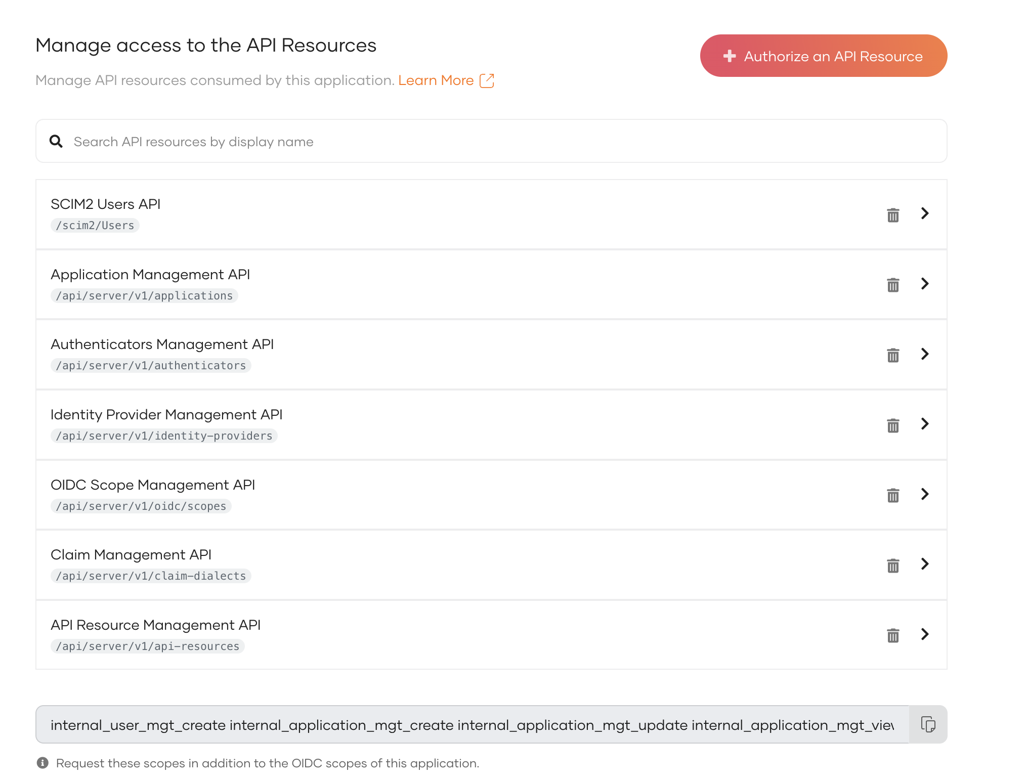 Asgardeo M2M app