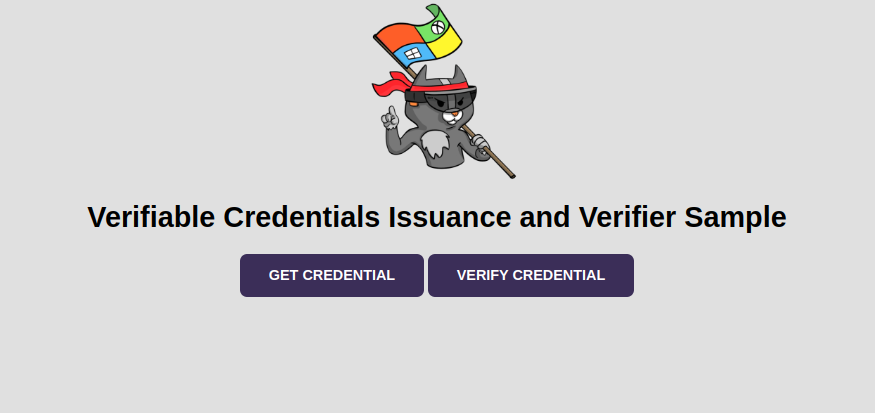 MS verifiale credential sample