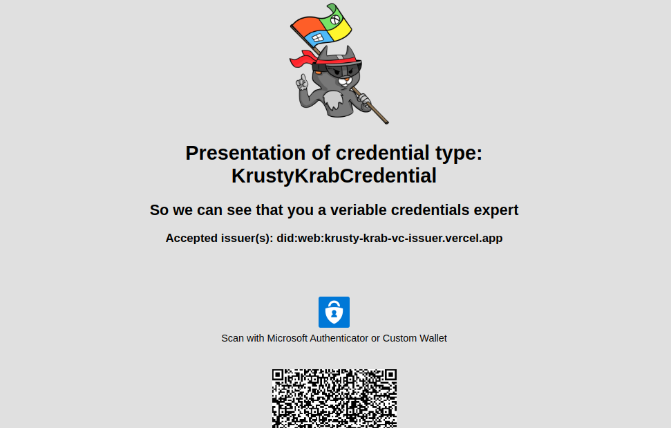 presentation of credential type - 1