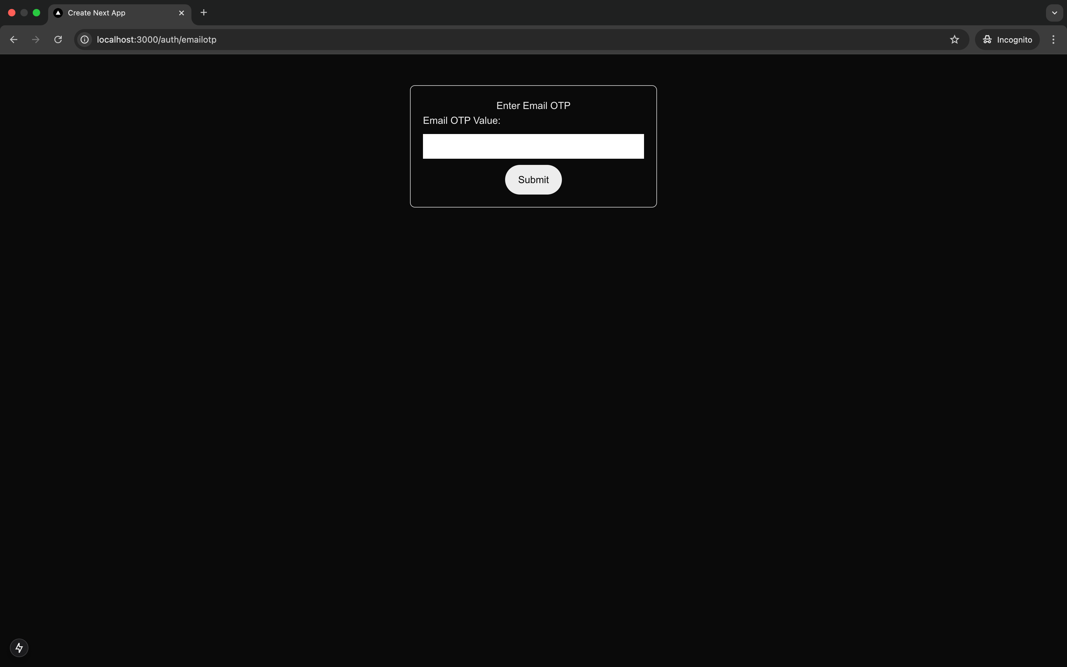 Email OTP Page