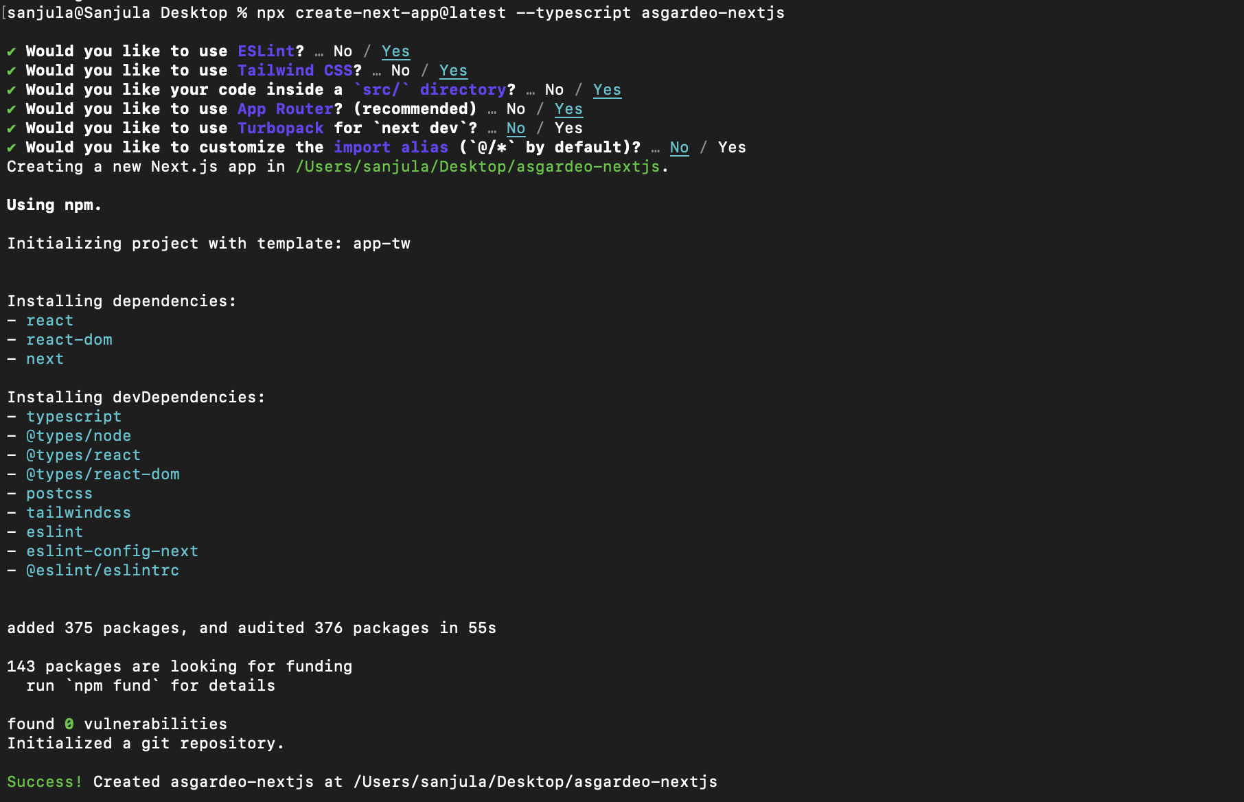 Create Next.js app