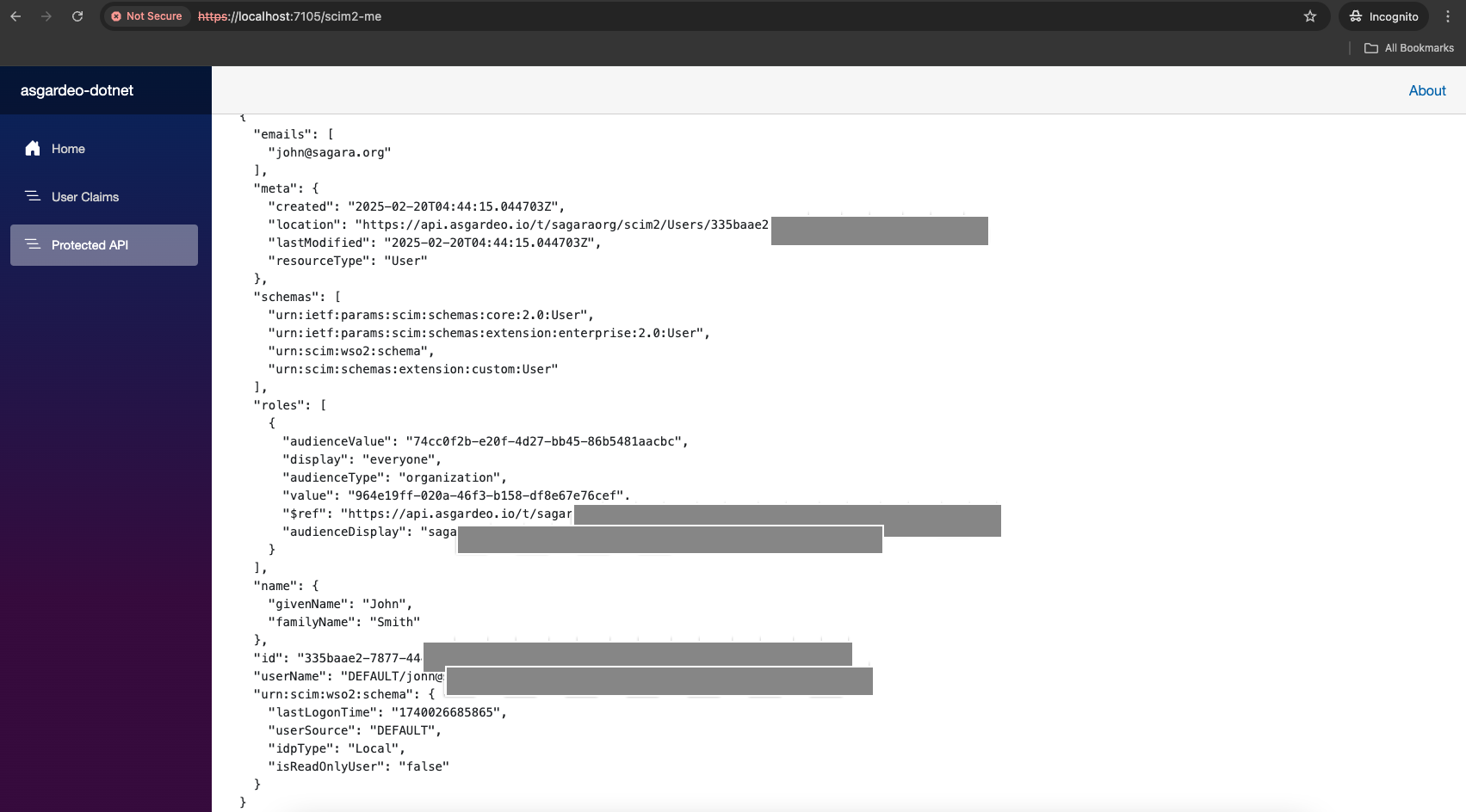 Protected API