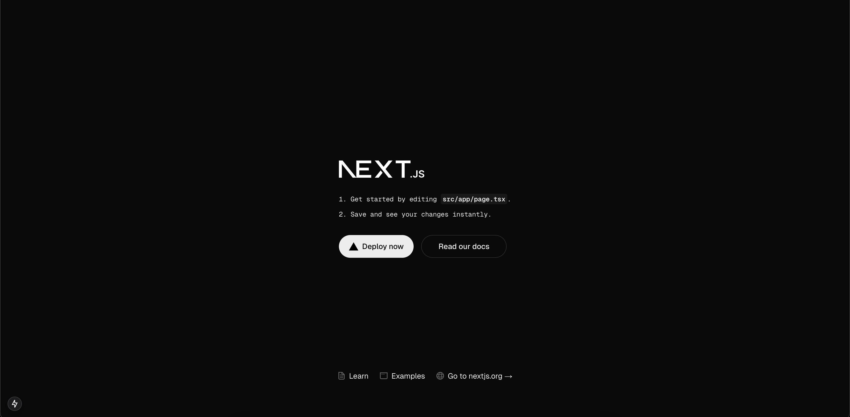 Navigate to localhost