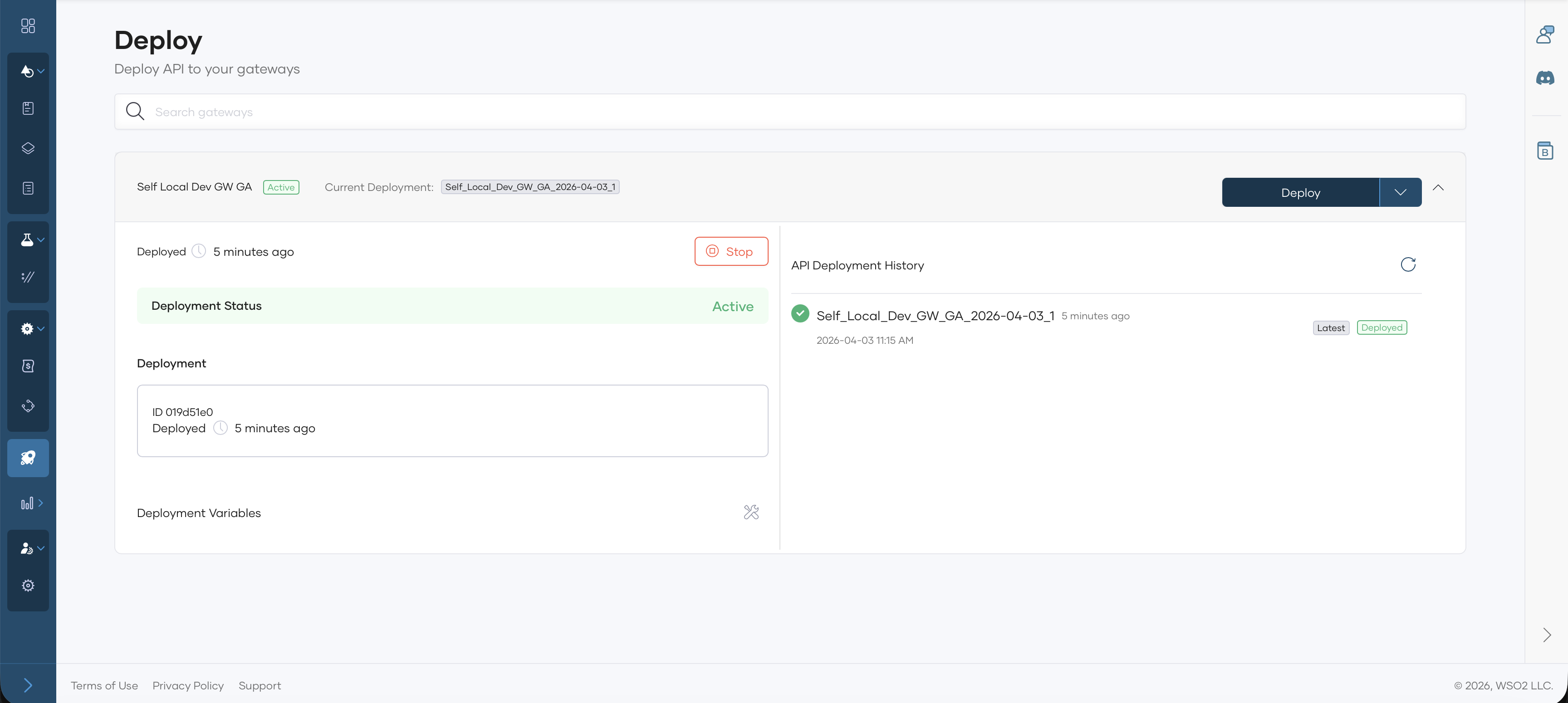 Deploy API