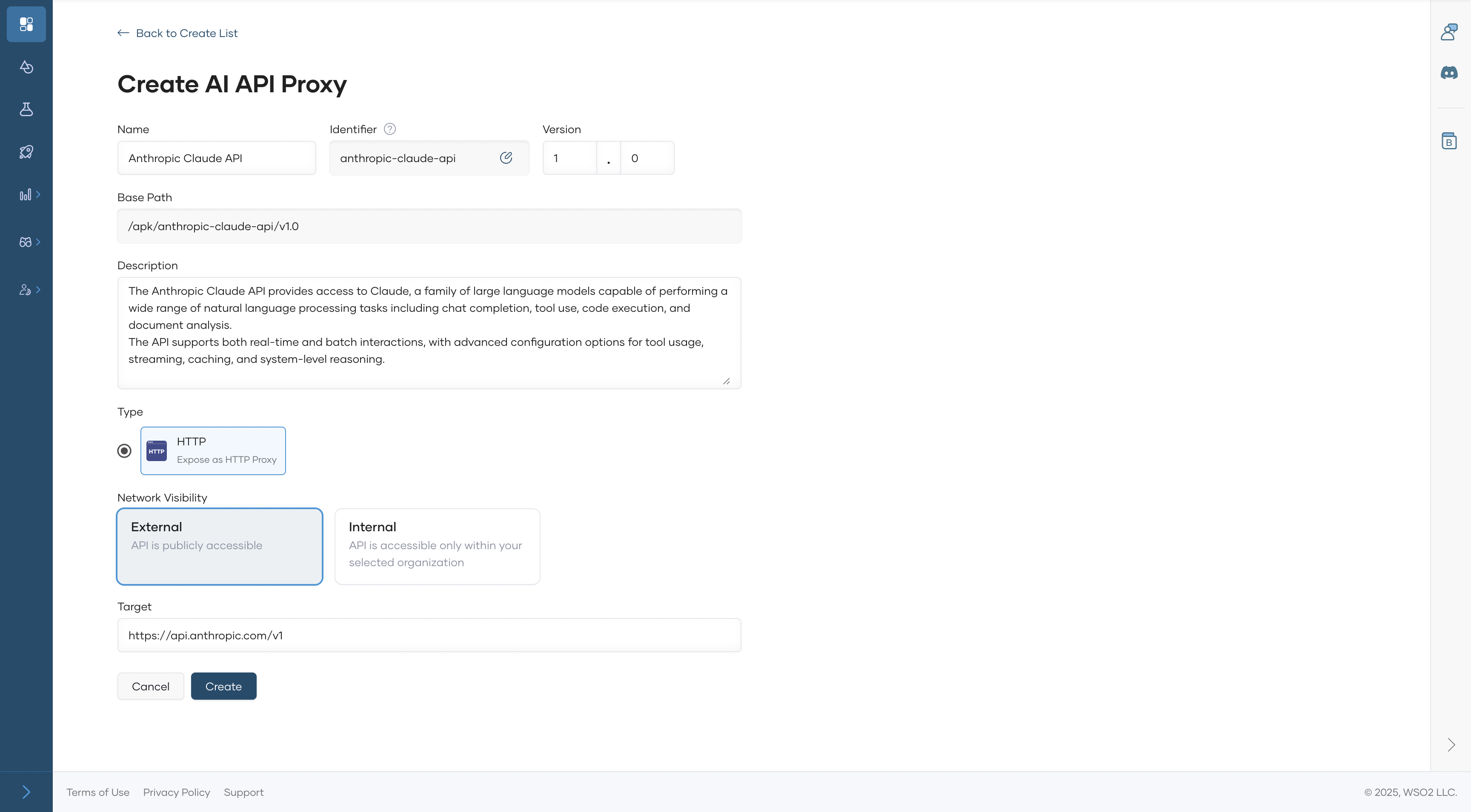 AI API Details