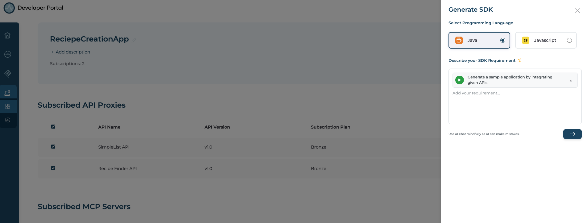 SDK Drawer