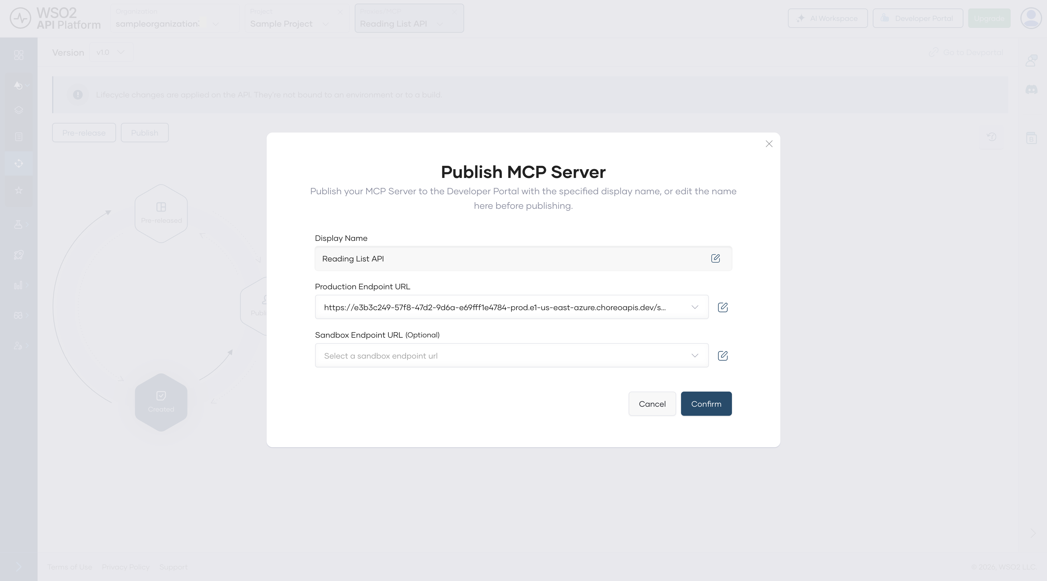 Publish MCP server