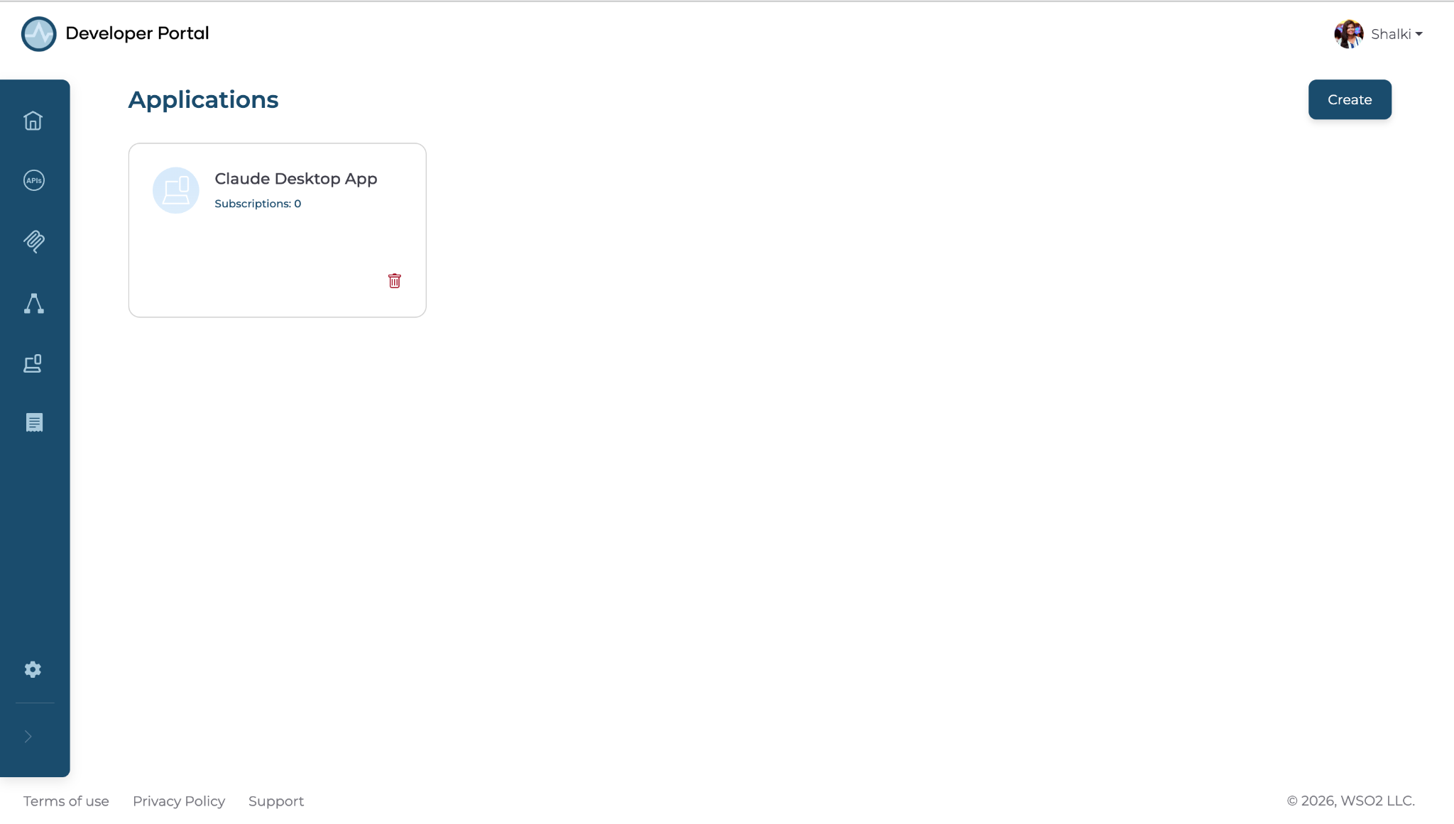 Create application