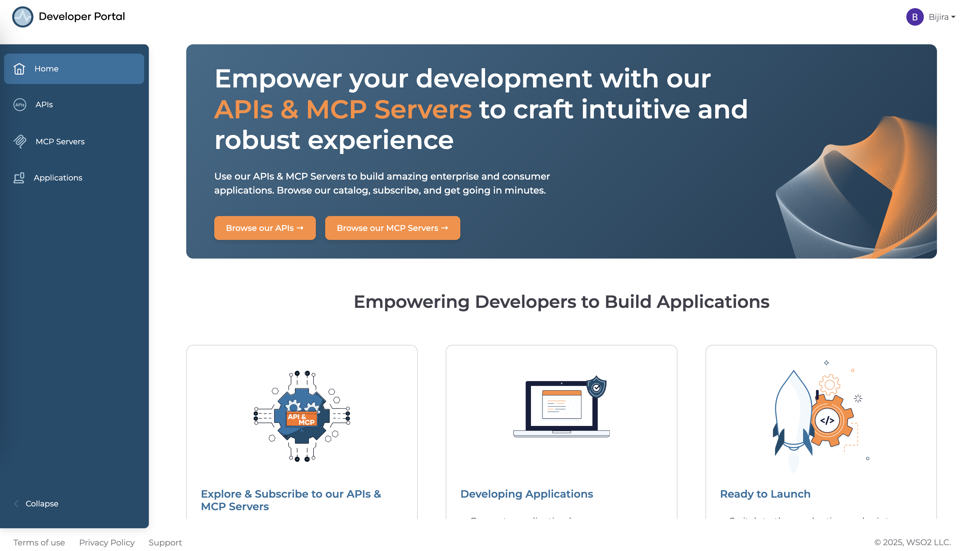 MCP Devportal landing