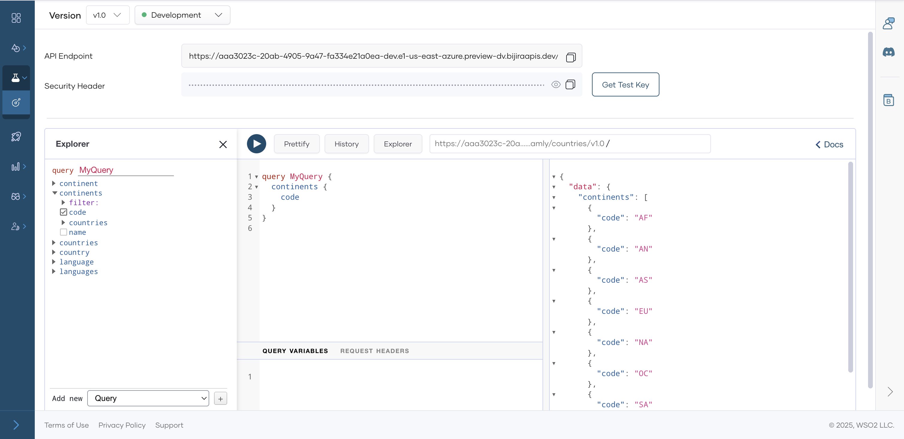 GraphQL Console