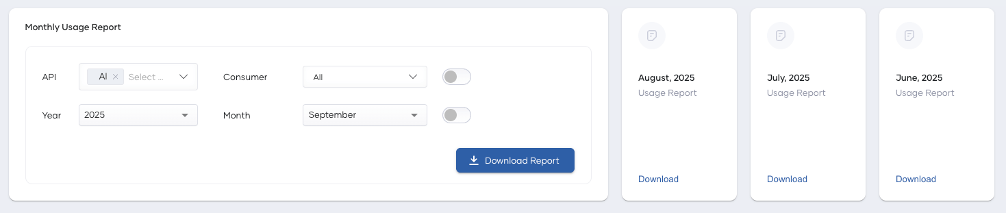 Report page
