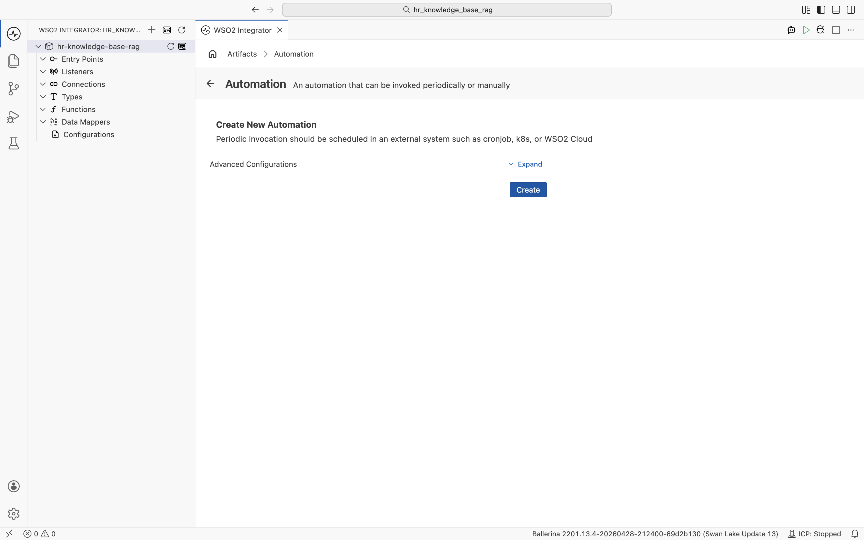Create New Automation