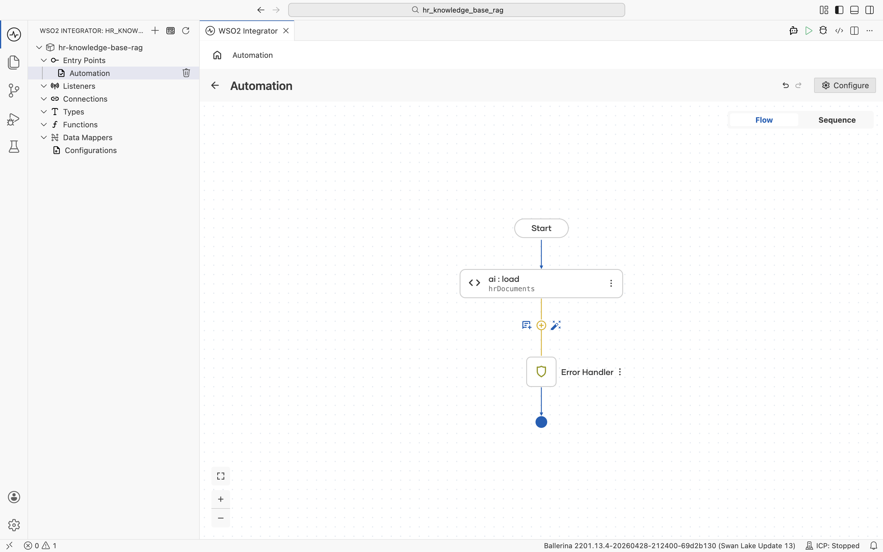 ai node with + below it