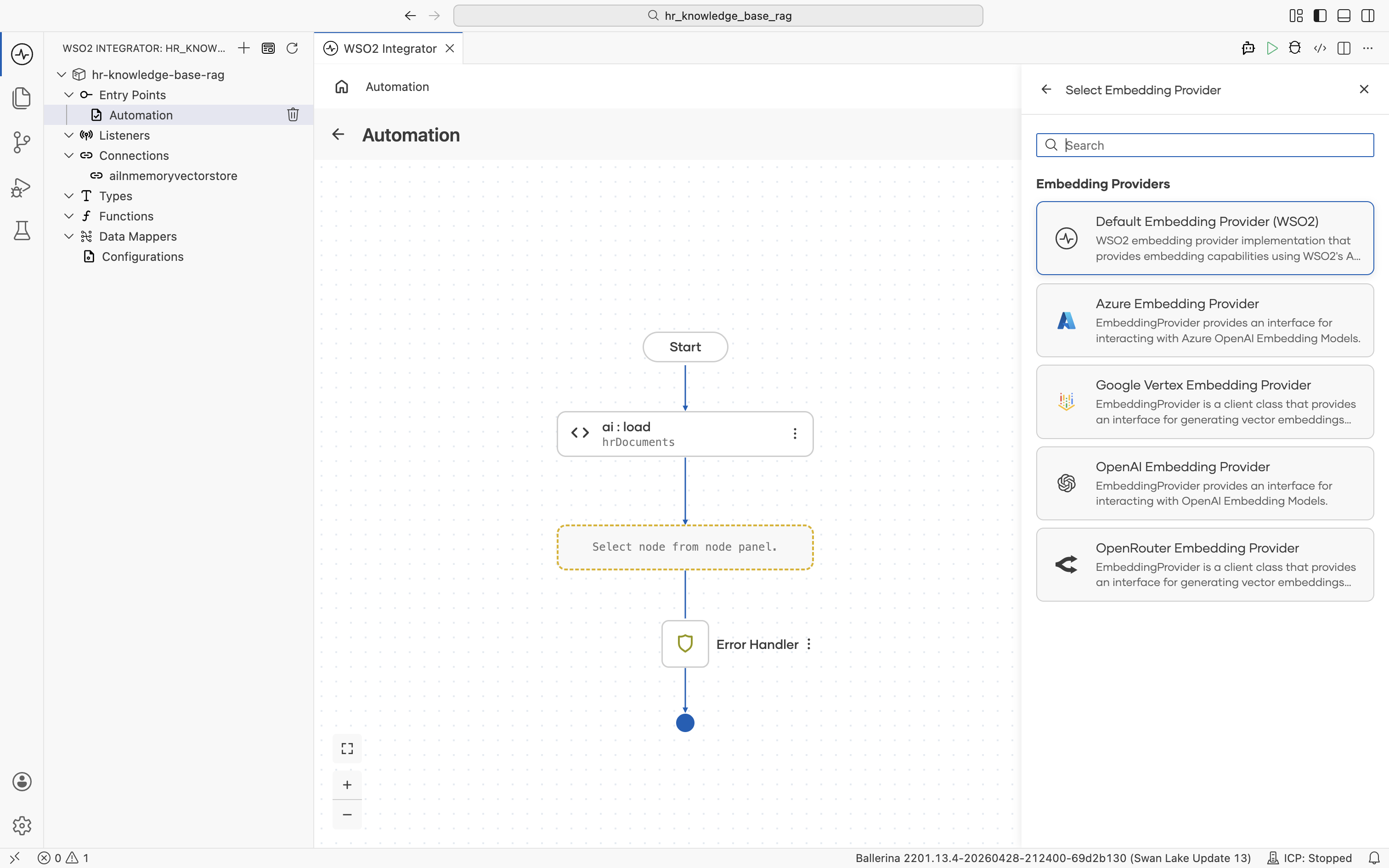 Select Embedding Provider