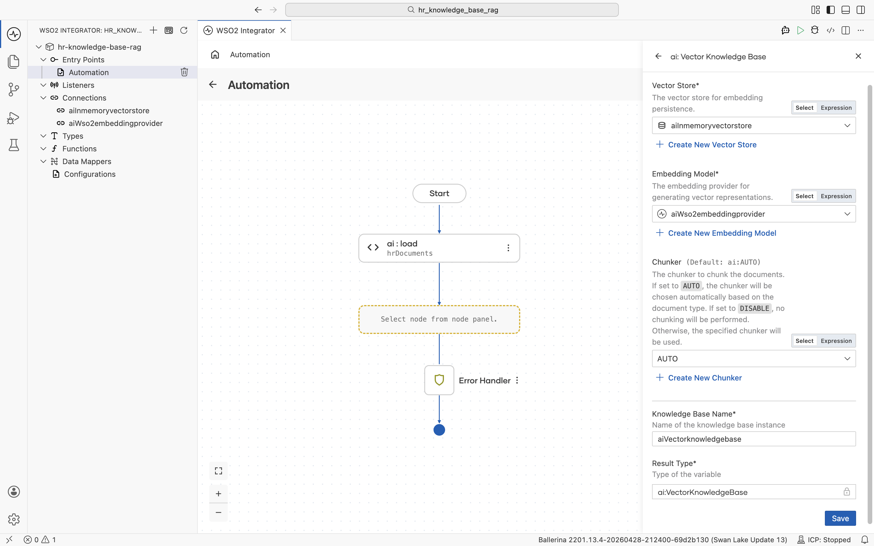 Vector Knowledge Base filled