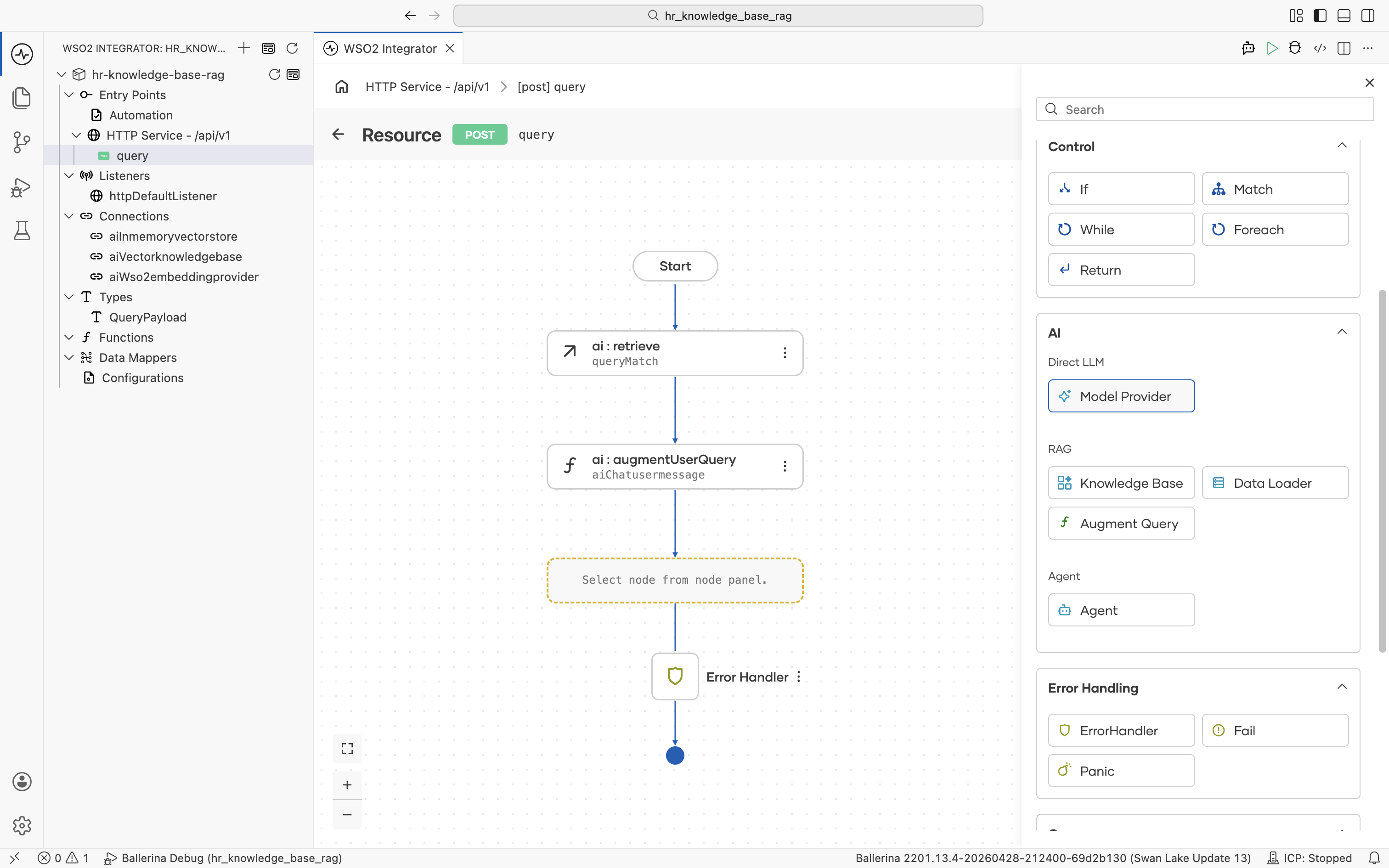 Model Provider option in the AI > Direct LLM section