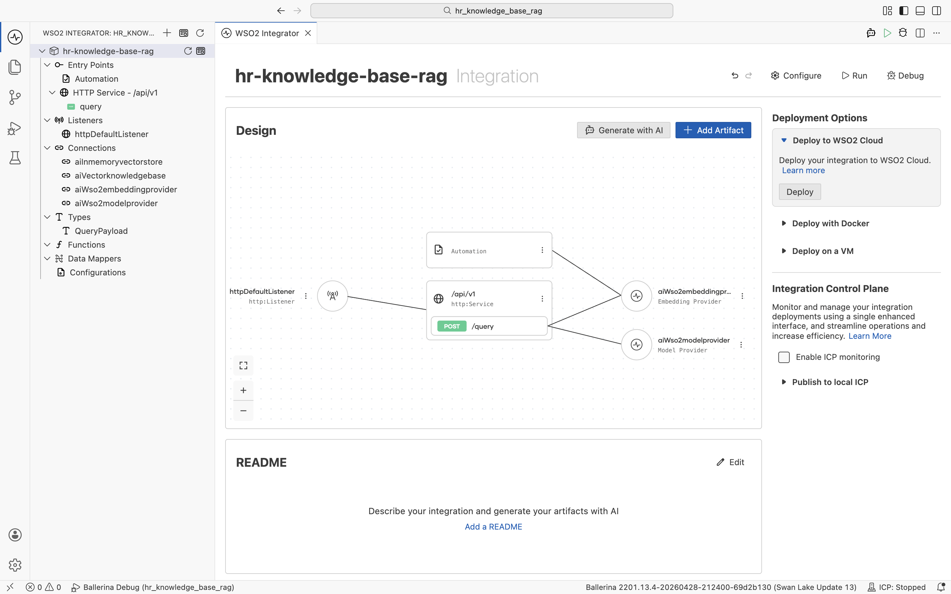 Project overview before run