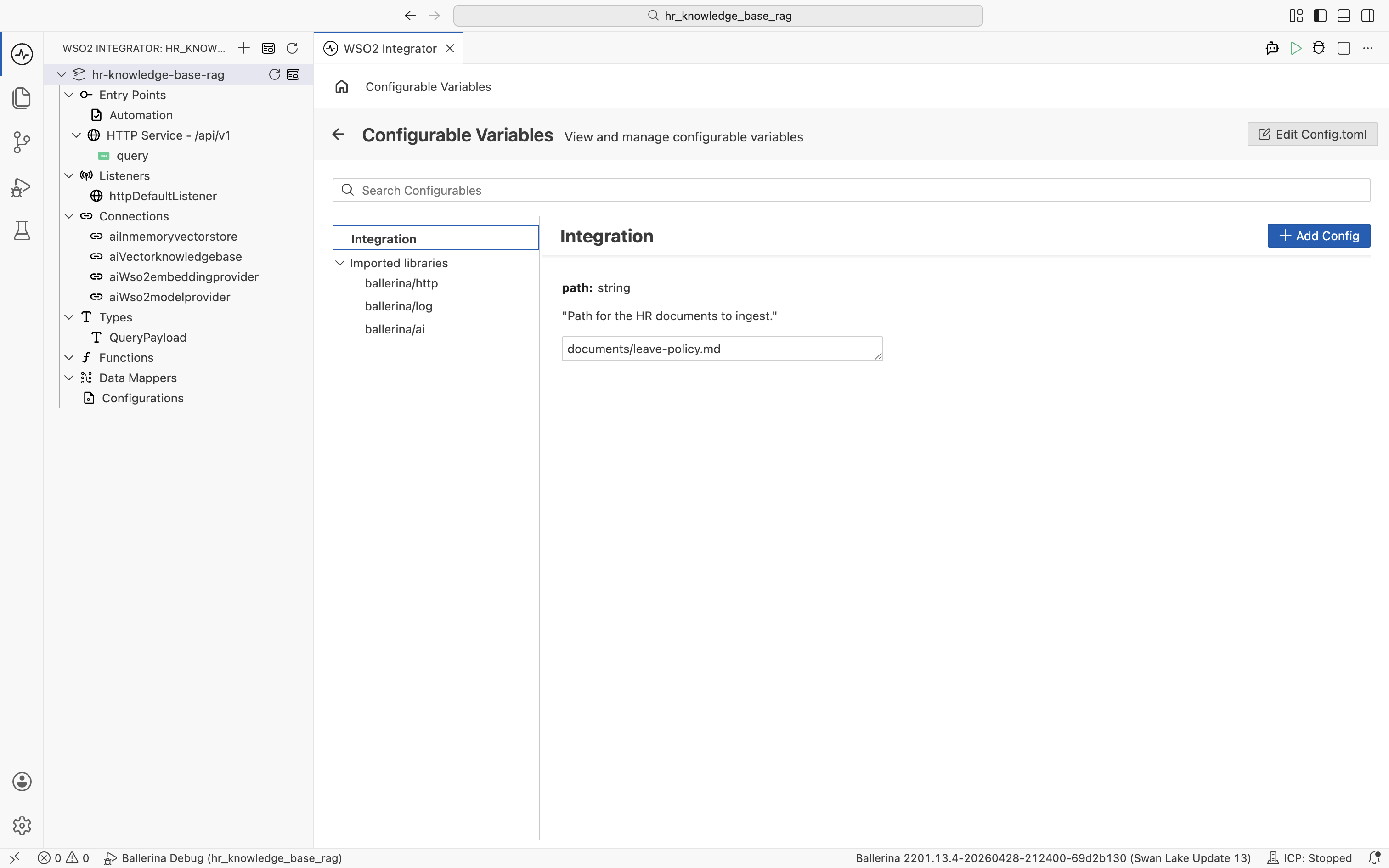 Set the path configurable
