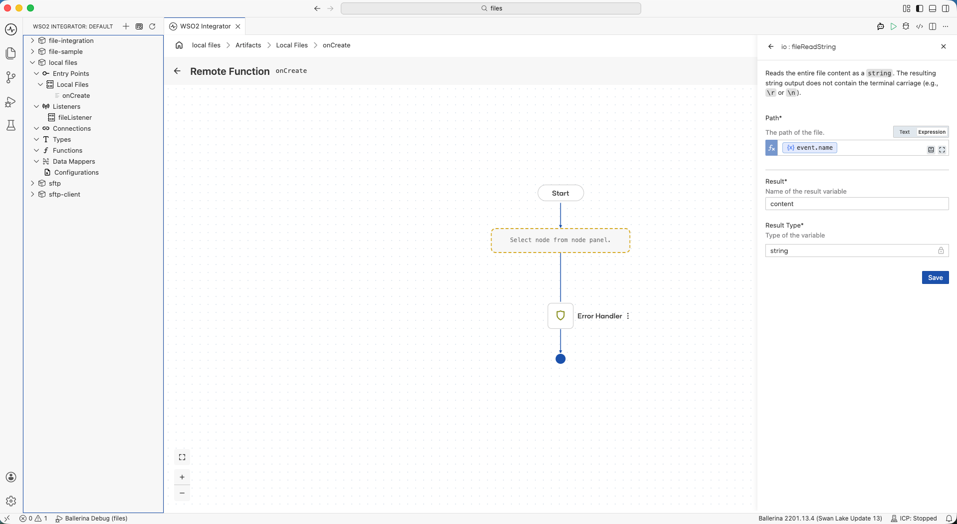 Add fileReadString function